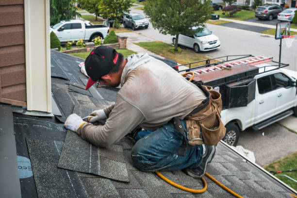 Professional Flat Roof Repair technician working in Washington Court House, OH